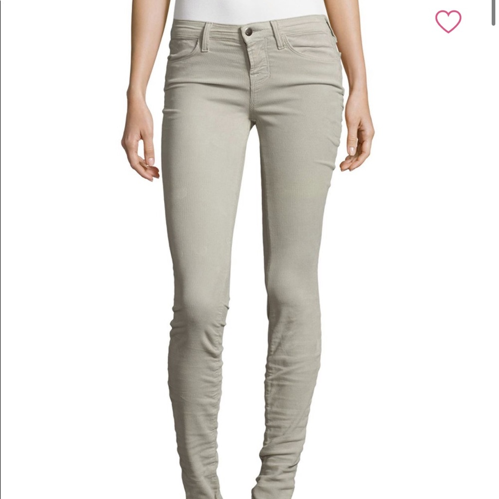 J BRAND MIDRISE SKINNY FIT CORDUROY PANTS 23